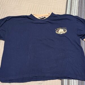 Navy Blue Shirt with Sailboat Design